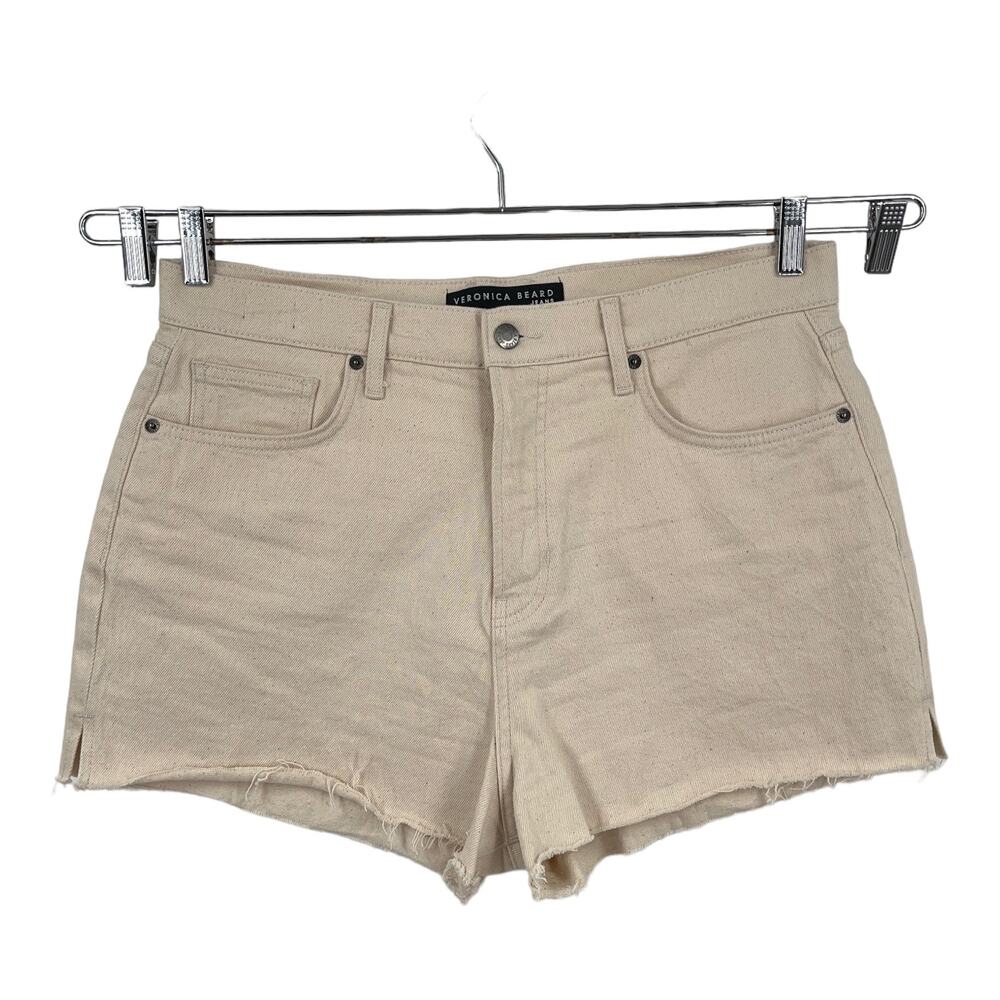 Veronica Beard shorts Timmi high rise denim beige size 32